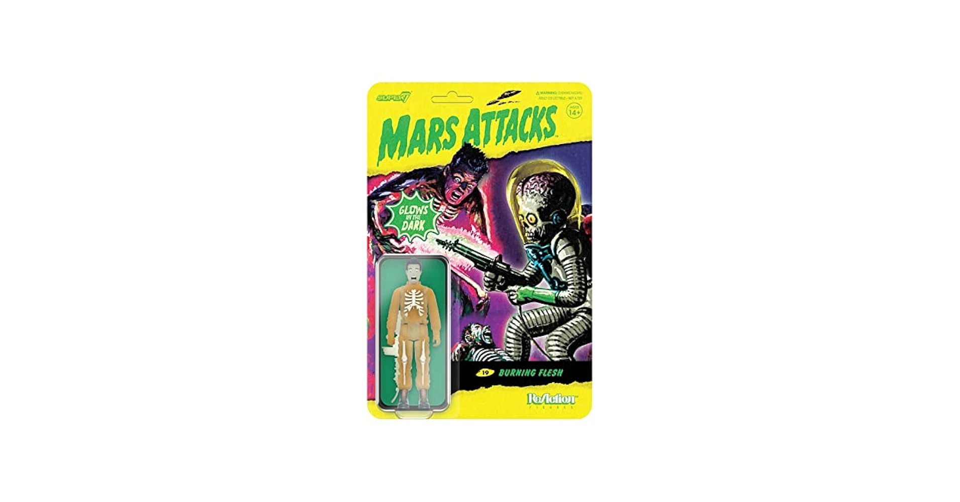 スーパー7 リアクション Mars Attacks フィギュア3体セット Mars Attacks Super7 Ultimates Martian Invasion Begins