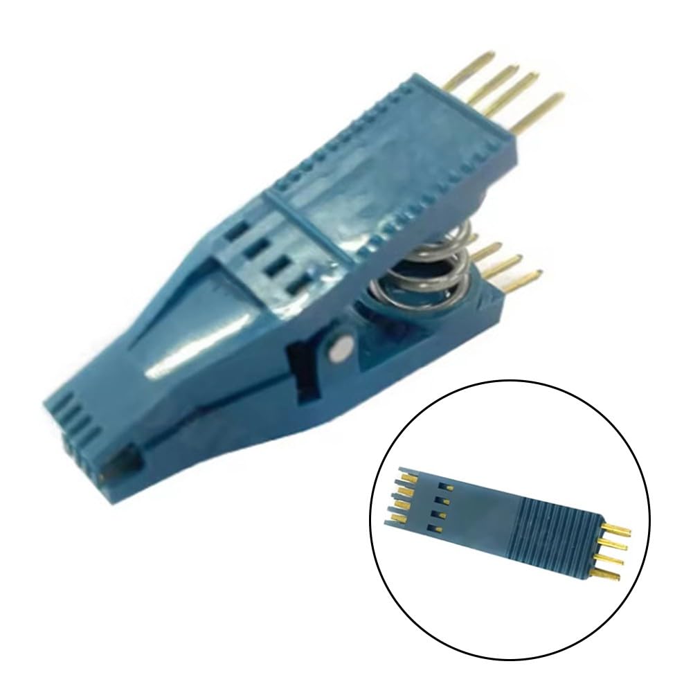 SOIC-8 Clip mit vergoldeten Kontakten und 2,54 mm Rastermaß für EEPROM-Programmierung, Tacho-Daten lesen/schreiben, für bios online blinken
