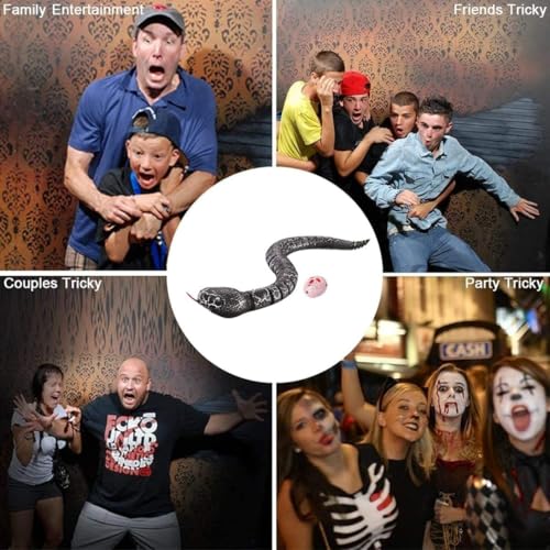 Jouet serpent télécommandé rechargeable RC réaliste pour fête et Halloween