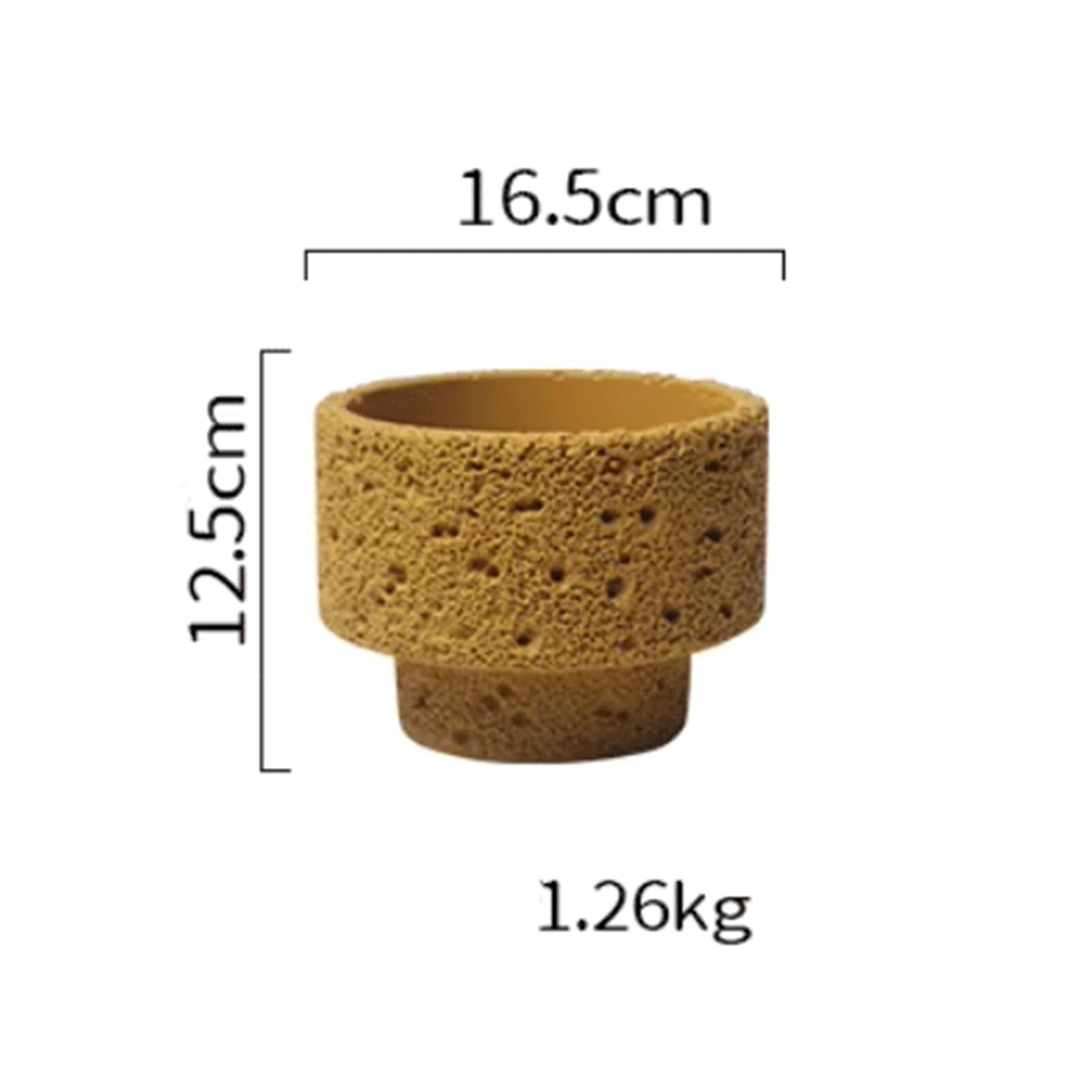 macetas para plantas Stylowa i minimalistyczna betonowa donica na sukulenty, idealna do użytku w pomieszczeniach(Blue,Średni)