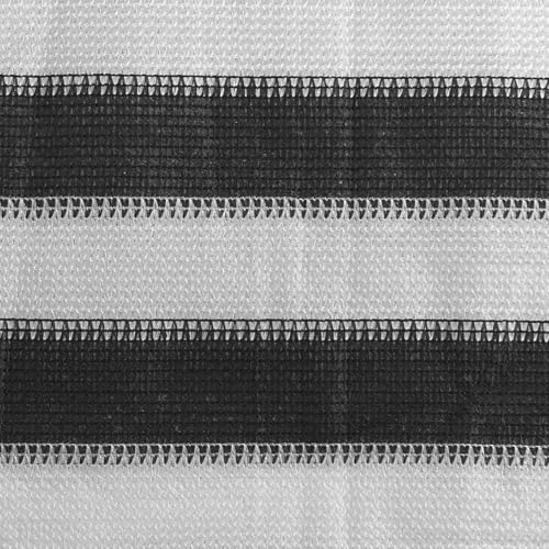 Homgoday Balkon-Sichtschutz HDPE 90x500 cm Anthrazit und Wei? Balkonschirm Model310854