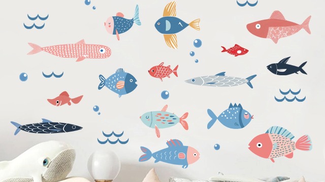 Vinilos Decorativos Pez Under The Sea Mfault 35x12 in miniatura 7