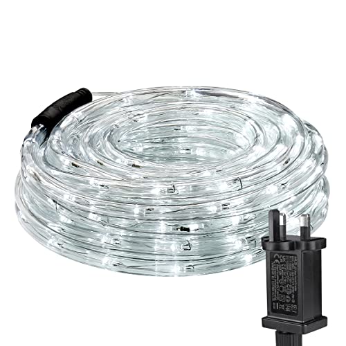 Lepro Outdoor Rope Lights Plug in Connectable 10m 240 LEDs Cool White