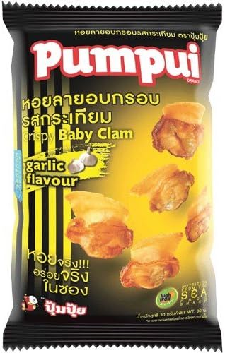 Pumpui Baked Clams Garlic Flavour, Made From Natural Shellfish 1.05 Oz (Pack of 2)