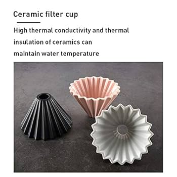 MOCOHANA Ceramic Coffee Dripper Pour Over Coffee Maker with