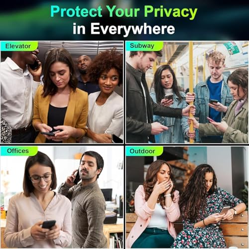 Image of SHILD Privacy Tempered Glass Compatible for iPhone 15 Pro (Black) Edge to Edge Coverage with Easy Installation kit, Anti-Spy Tempered Glass Privacy Screen Protector