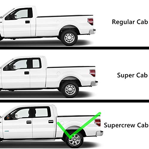 Estribos texturizados negros 7 pulg para Ford F150 F250 miniatura 7