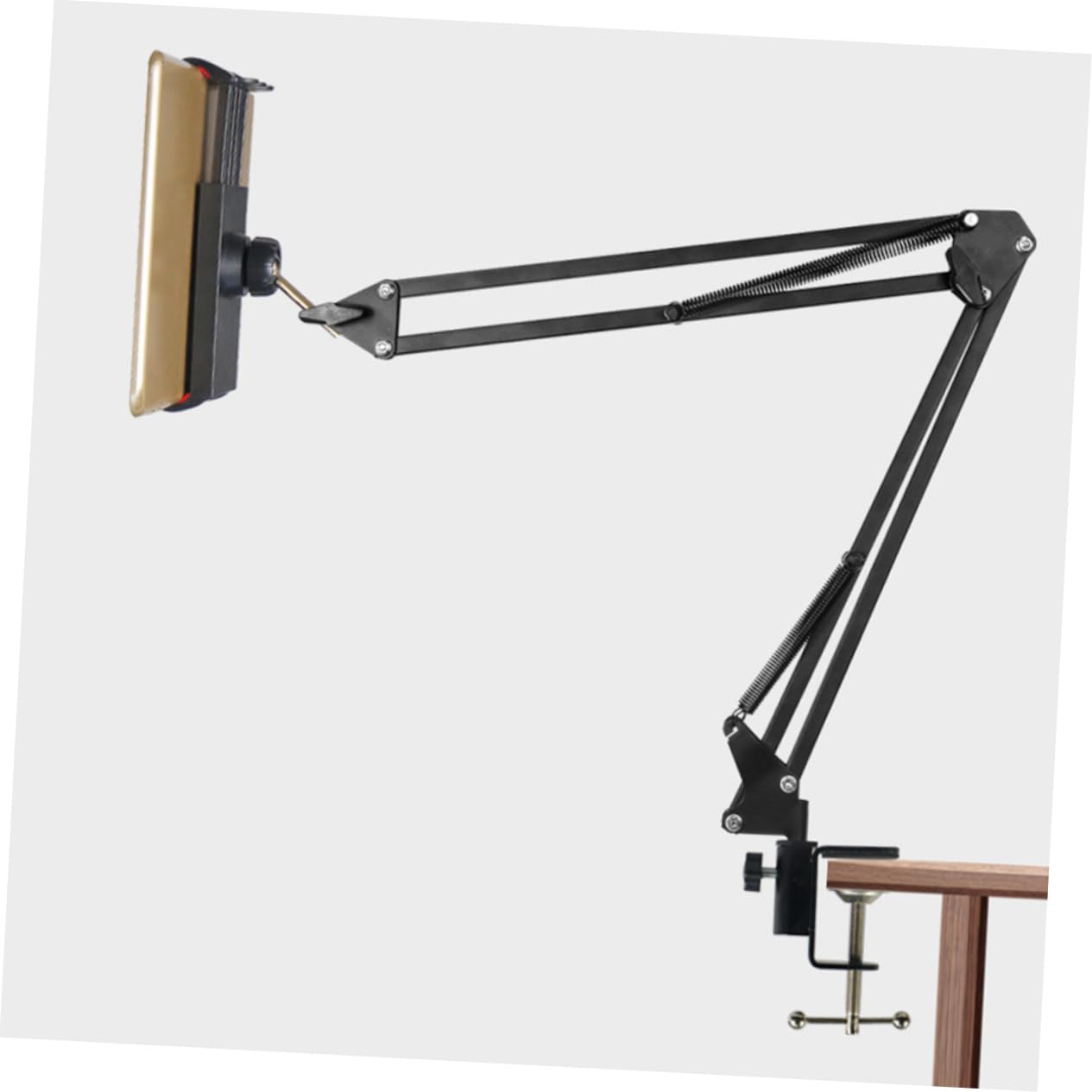 GARVALON Soporte para Teléfono Ajustable Soporte De Escritorio y Cama Metal y Plástico