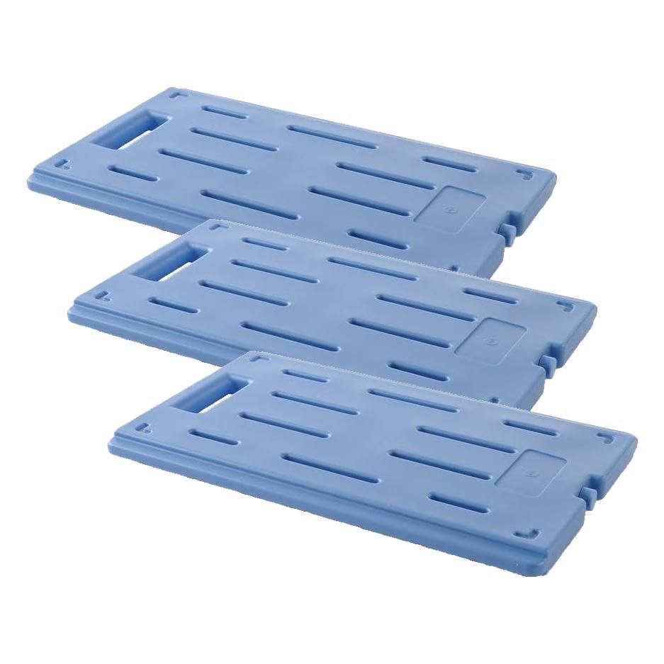 Plaque eutectique froide GN 1/1 HENDI en HDPE bleu pour caisse isotherme (Lot de 3)