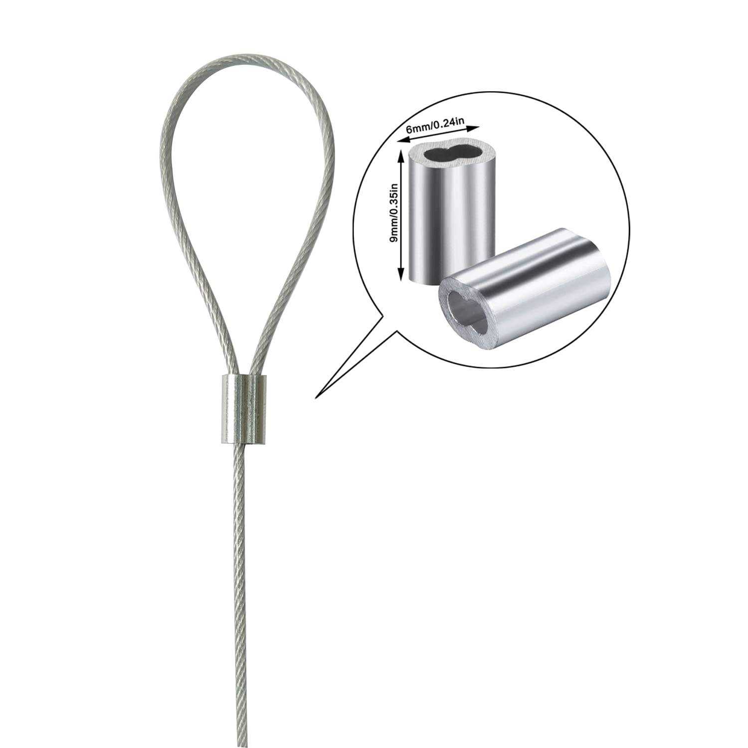 50 Stück Verstellbare Kabelhalter Aus Edelstahl - Mit Nylonummantelung Für Adapter & Dongles