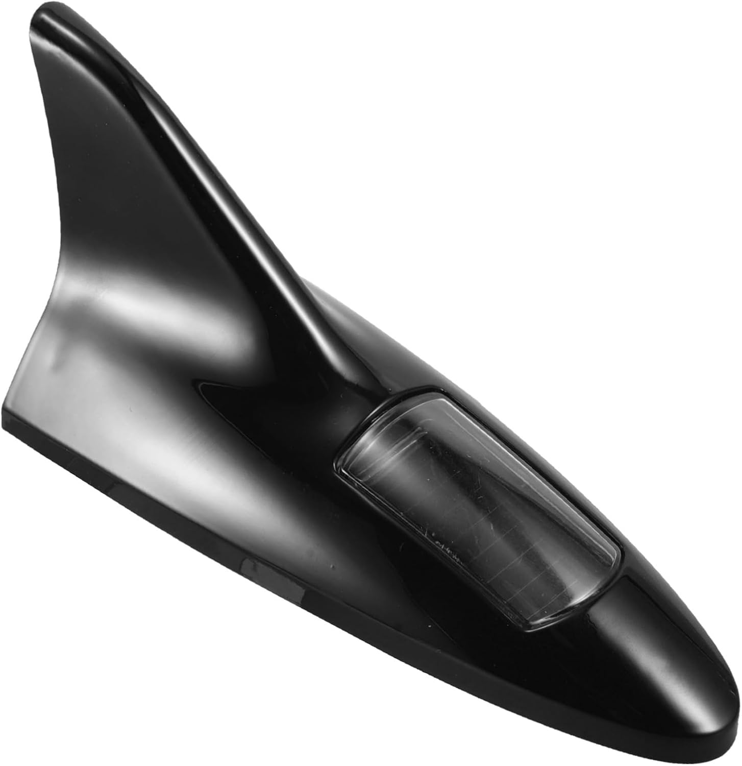 ULTECHNOVO Solar-Powered Car Shark Fin Antenna Led Rear Warning Light Fit Roof Accessory