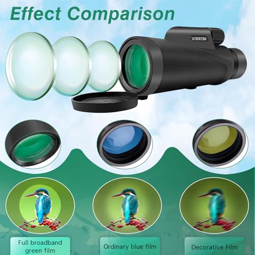 HURYSIN-HD-8x42-Monoculars-Featuring-HD-Optical-System-Enhanced-Grip-Waterproof-Fog-Proof-Shockproof-Complete-with-GlassPak-Backed-by-an-Infinite-Unconditional-Warranty