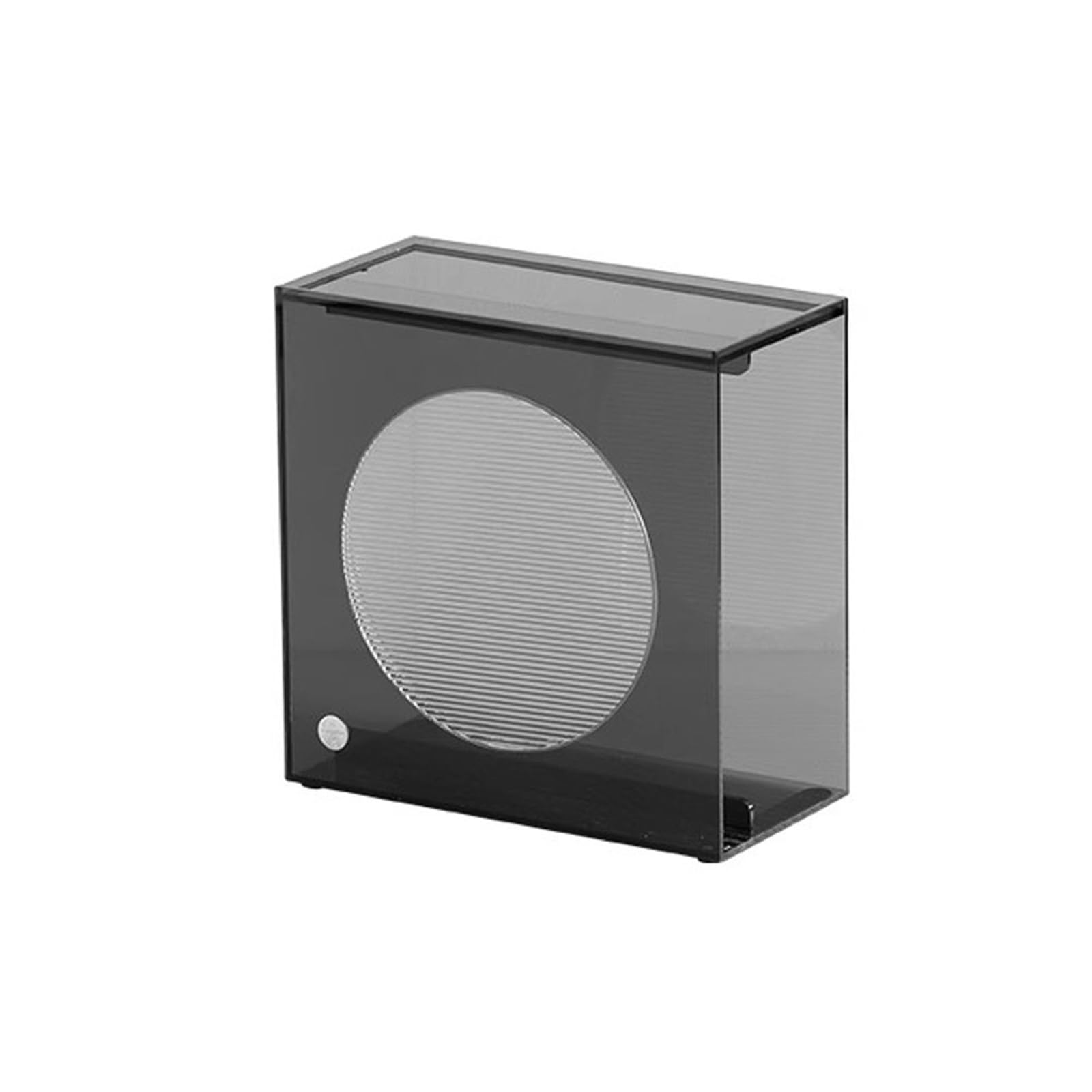 ZZlei2yu-12 record storage Vinyl Record Storage Rack Acrylic CD Albums Storage Box for Tabletop Living Room Bedroom Desktop Organizer(Black)