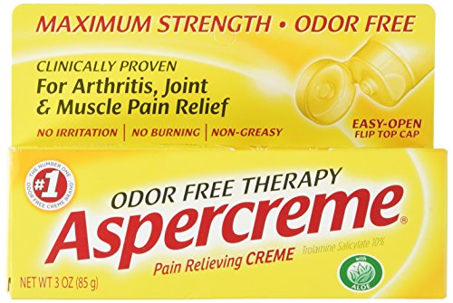 Aspercreme Odor Free Topical Analgesic Cream, 4 Count