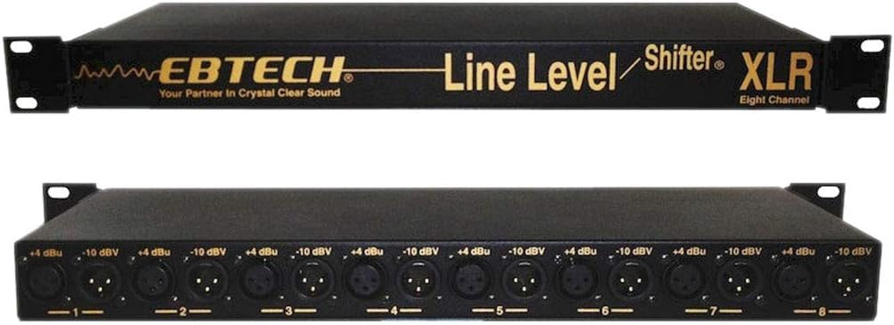 LLS-8-XLR 8-Channel Recording Studio Equipment - Black