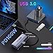 Guermok 4K USB3.0 Video Capture Card with PD 100W, 2K@30FPS or 1080P@60FPS HDMI to USB-A/C Capture Card for Streaming, Works with iPad Quest 3, MacOS, Switch2/1 PS5/4, Xbox, Camera, Silver