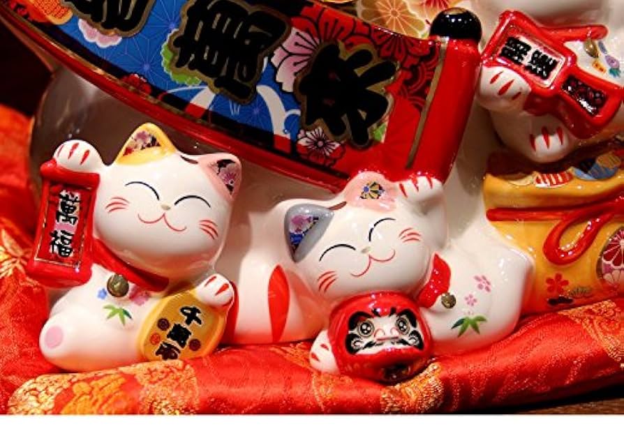 置物　松竹梅　招き猫　33センチ　商売繫盛　千客萬来　ご利益　縁起物 置物 松竹梅 招き猫 33センチ 商売繫盛 千客萬来 ご利益 縁起物