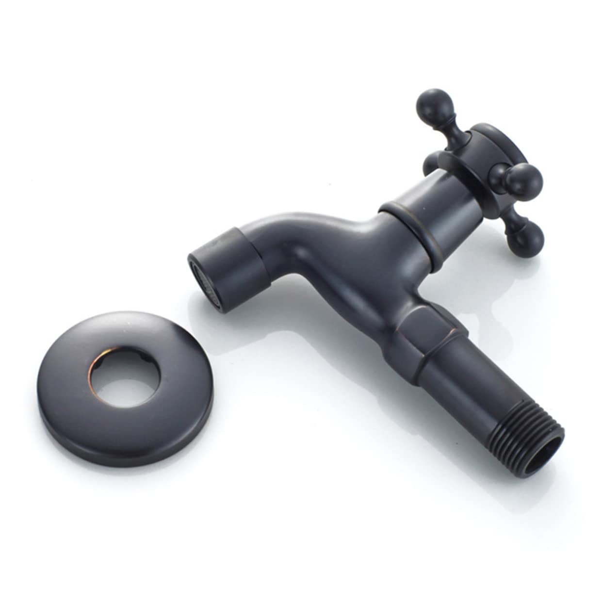 Housoutil Grifo De Bronce Negro Para Fregadero Utilitario Grifo Antiguo Para Lavabo Para Cuarto De Servicio