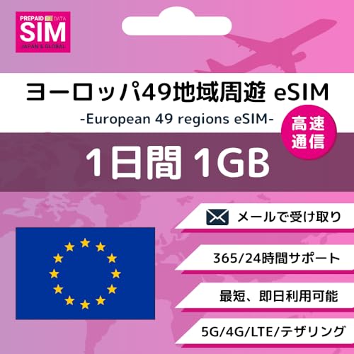 [bp49nV eSIM (Daily1GB) Amazon[œ͂ ŒZzM ȒPݒ T|[gS ᑬt Dȃ^C~OŎ擾 ǉw cʊmFOK (1Day-1GB)