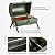 Portable Barbecue Grill Stainless Steel Barrel Charcoal BBQ Grill with Thermometer Features Side Vents and Wooden Carry Handle for Beach Outings, Garden, Party or Camping Trip (Color : Green)