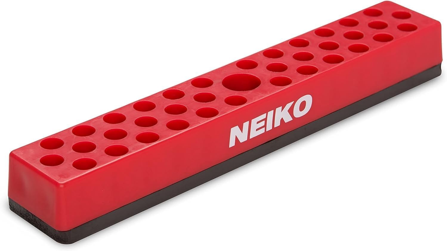 NEIKO 02449A Hex Bit Holder Rack with Strong Magnetic Base, 37 Hole Bit Storage, 1/4 Inch Hex Bit & Drive Bit Adapter Storage, Screwdriver Bit