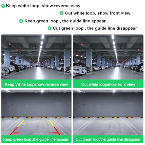 Image of Car Backup Camera, Waterproof HD 12 LED Night Vision Rear View Camera, 170 Wide View Angle Camera, Universal for Cars, SUV, Trucks, RV