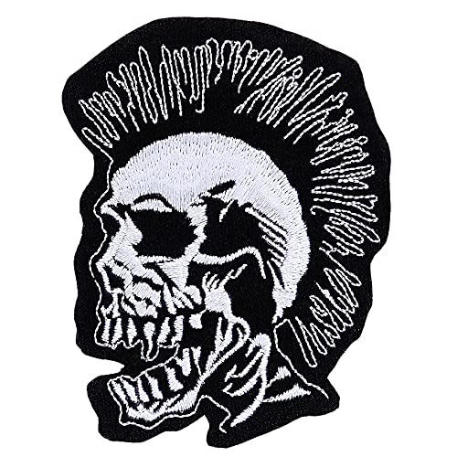 Punk Rock Patches for Jackets -Punk Patches for Jackets - Punk Patches for Clothing Trendy - Rock Patches for Jean Jackets - Easy Application - Nice Size - Patch is Very Detailed