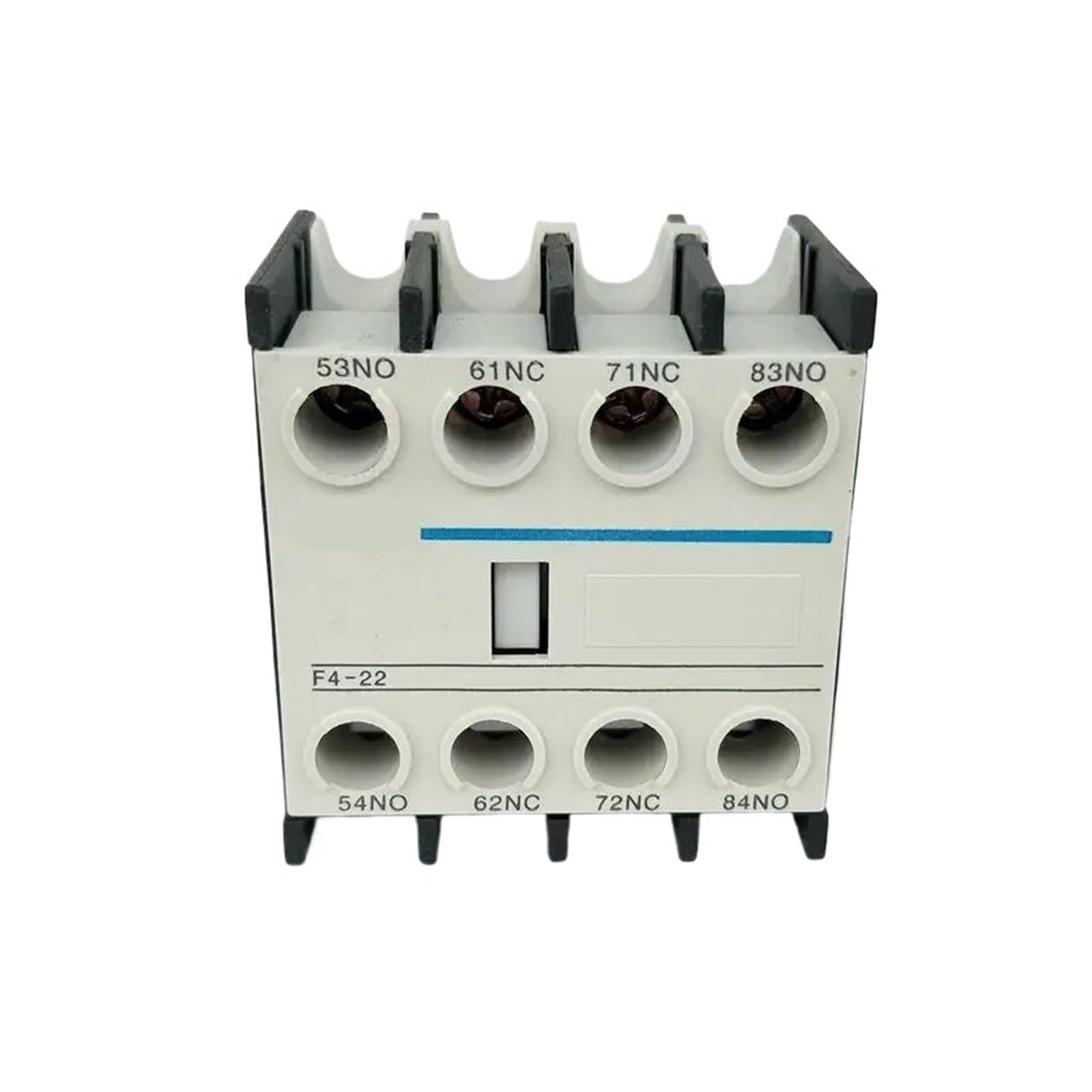 LKPEHTAGN 1pcs AC Contactor Auxiliary Contact Block F4-04 4NC F4-40 4NO F4-22 2NO+2NC F4-31 3NO +1NC F4-13 LA1-DN(F4-04 4nc)