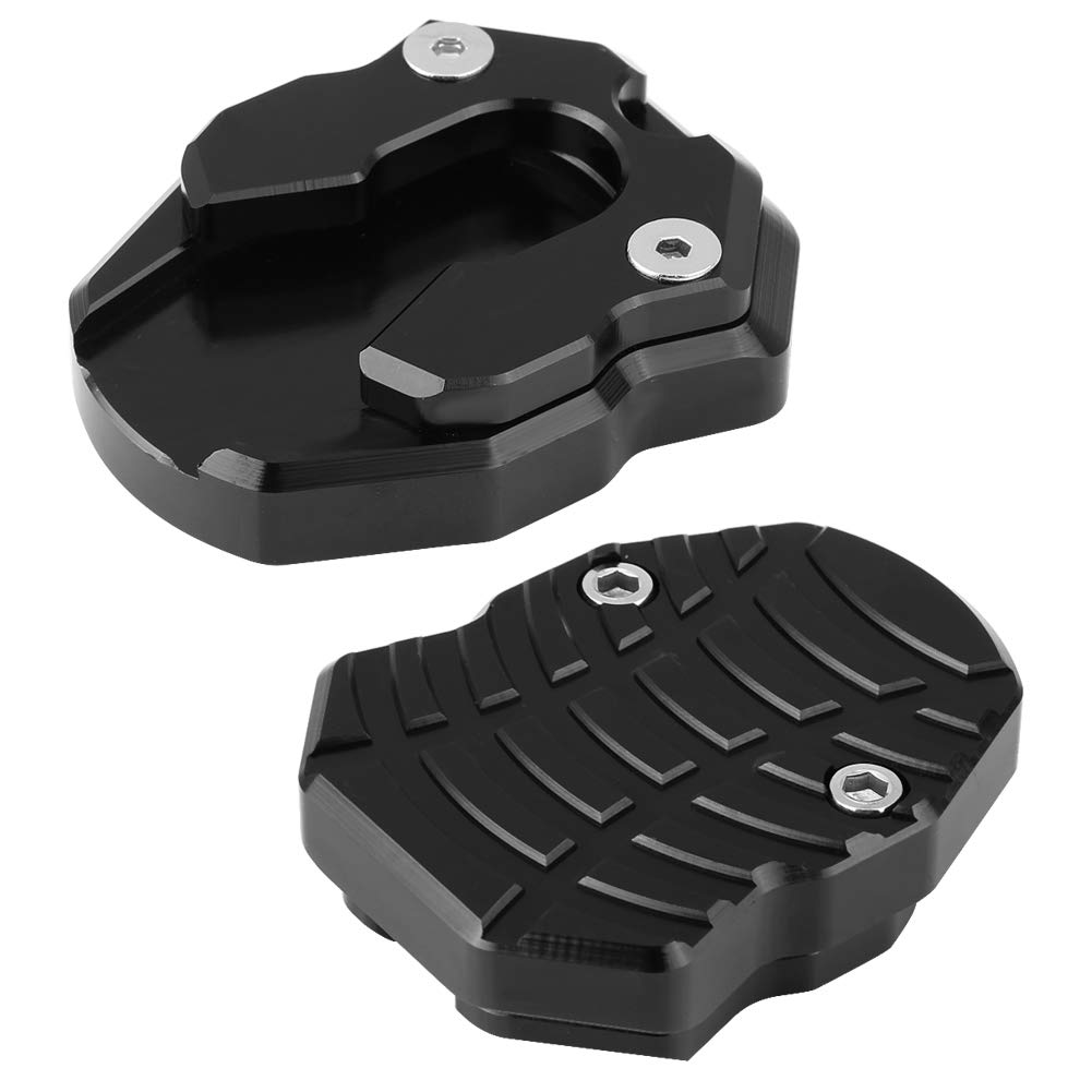 Coussin De Béquille Latérale Moto Universel En Alliage Aluminium - Compatible Nmax155, XMAX 300, Antidérapant, Noir