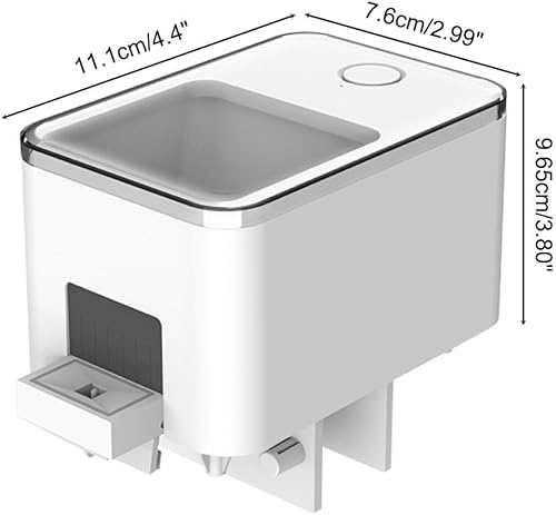 Miniatura 2 de Comedero automático para peces, dispensador remoto de alimentos para peces, temporizador inteligente, antibloqueo, dispositivos de alimentos para