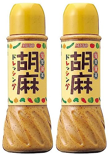 無添加 旬菜健美 ・ 胡麻ドレッシング 390ml×2本★ 宅配便★ 生野菜、温野菜、和え物、冷麺、フライ物、鍋物など様々な料理に。添加物、乳化剤は一切使用していません。