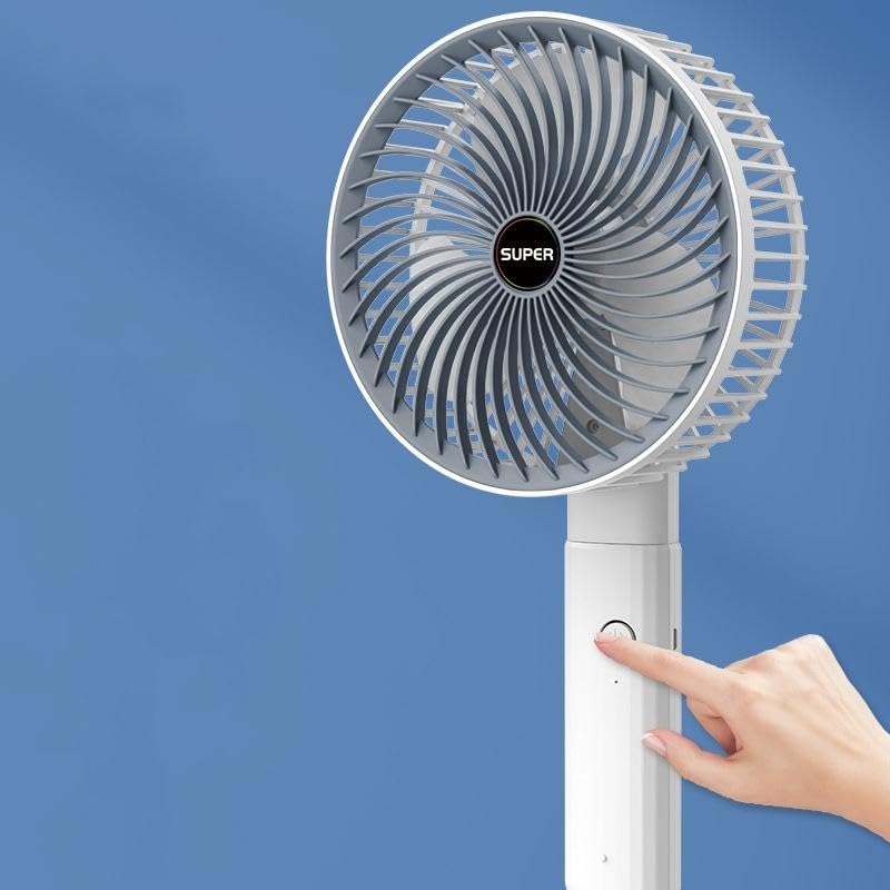 Image of Portable Clip Fan, USB Rechargeable Desk Fan with Strong Airflow, Quiet Operation, Adjustable Head, Mini Cooling Fan for Office Bedroom Travel Camping