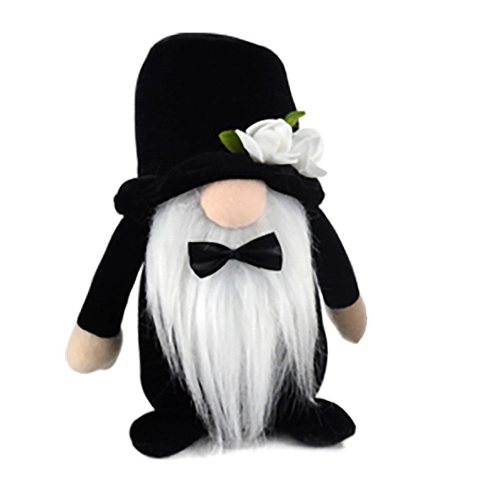 NEWFT Wedding Bride and Groom Gnomes Decor Valentines Day Decorations for Valentine Holiday Party Decorations