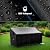Hiticover Outdoor Sofa Cover, 82 Inch Waterproof 3-Seater Paito Couch Sectional Sofa Cover, Furniture Covers for Outdoor Seating for Winter- 82" W x 36" D x 37" H,Black