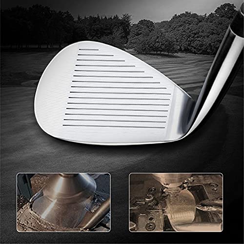 7-stopniowy Sand Wedge Golf Club High Loft CNC Texture Smooth Glide Sole Stainless Steel Shaft Easy Pop Up Bunker Shot Mężczyźni Kobiety Stiff Flex