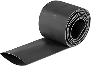 Tool parts Heat Shrink Tubing 35mm Dia 57mm Flat Width 2:1 Ratio 2m - Black