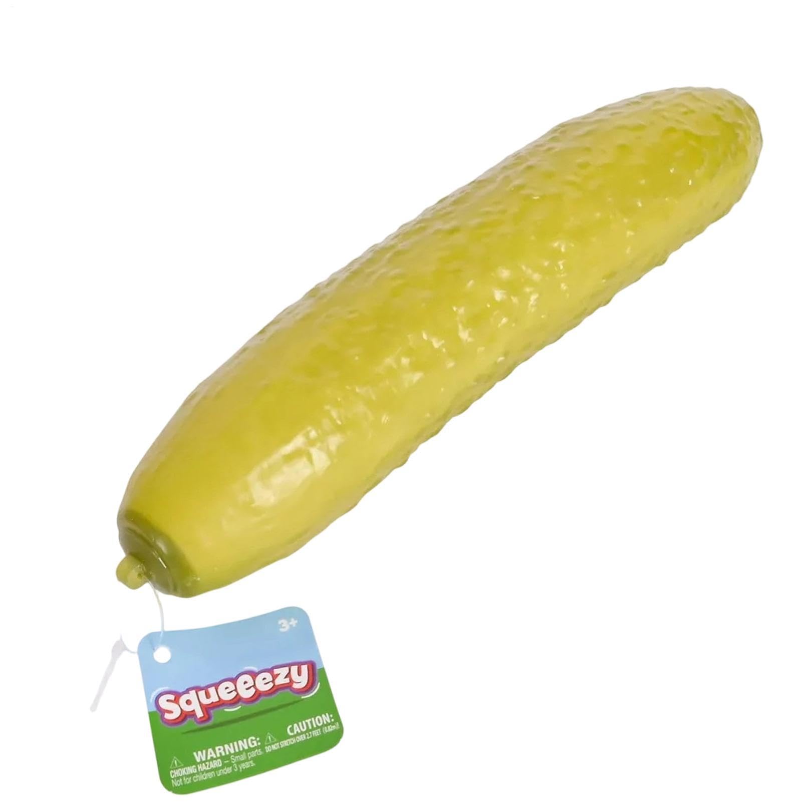 Jumbo Cucumber, Pickle Squeeze Toy, Fun Novelty Pickle Design, Realistic Slow Rising Squìshy Texture, Stress Relief Squeeze-Ball For Boys, Girls, Adults, Students, Home, Office And Classroom