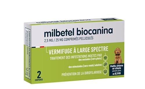 Biocanina Milbetel Chiot Boite de 2 Comprimés