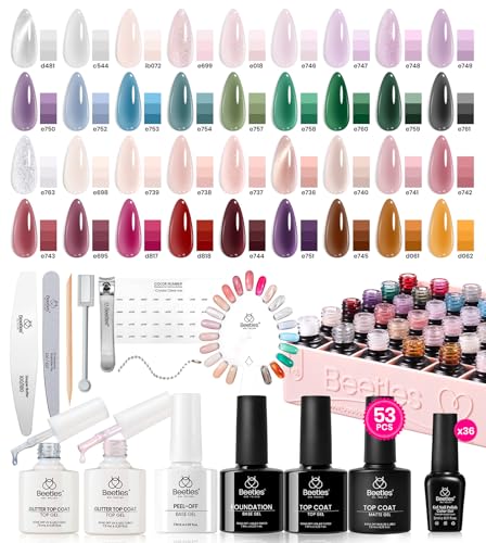 Beetles 53-Piece Jelly Gel Nail Polish Kit
