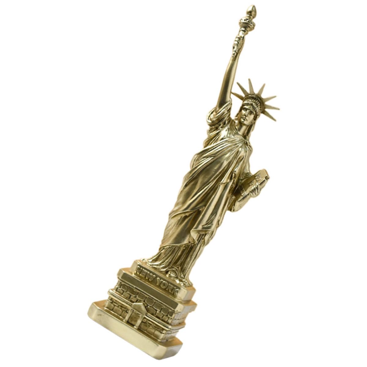 Statue de la Liberté en résine cuivrée BESPORTBLE pour décoration de bureau
