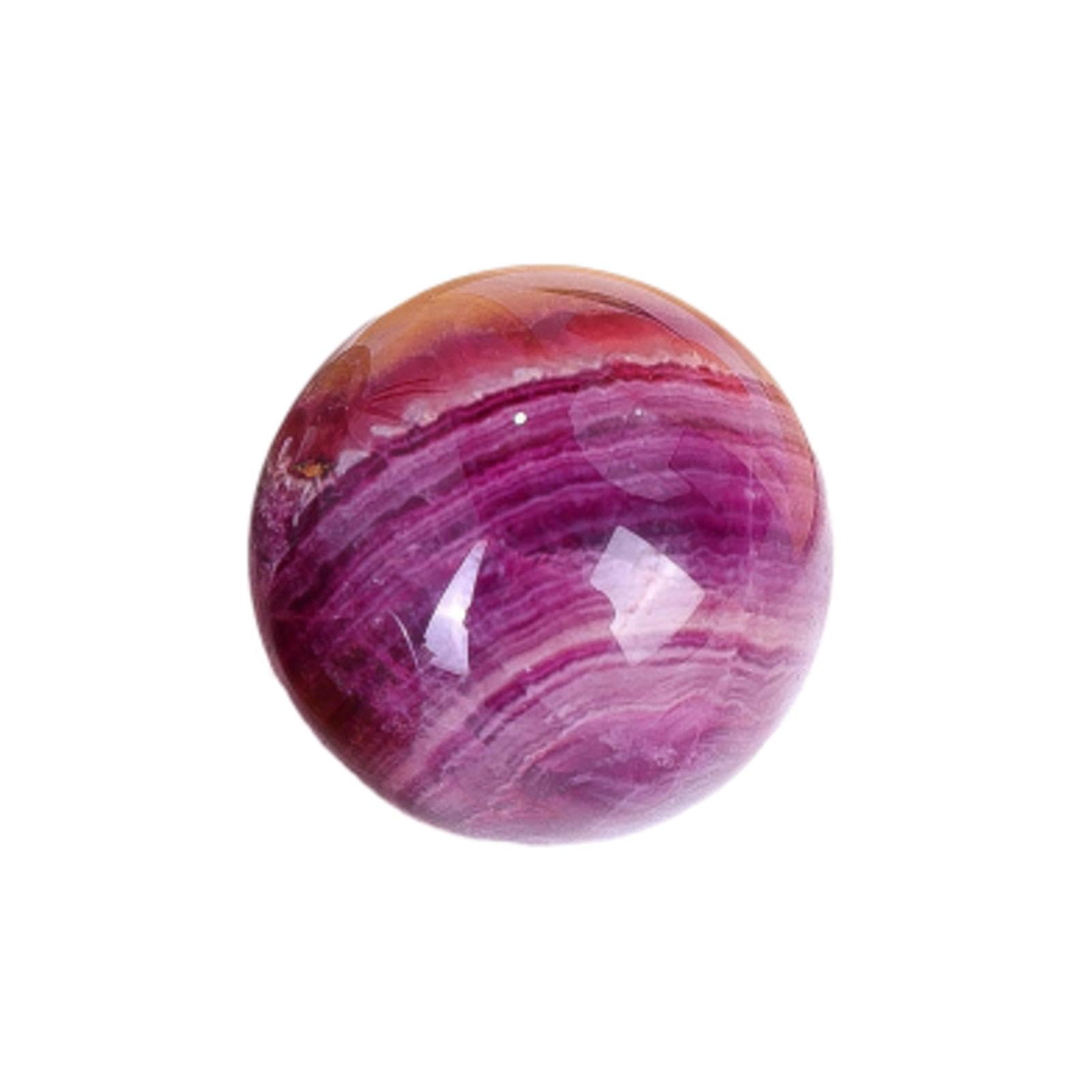 MDBJTCYZN Crystal Candy Fluorite Ball raw Stone Polished Home Office Decoration feng Shui Crafts Ornaments,40~45mm