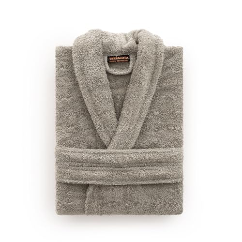 BELUM | Albornoz 100% Algodón Peinado 650 gr. Army Green XS/S, Unisex Para Ducha, Máxima Absorción, Para IR Por Tu Hogar