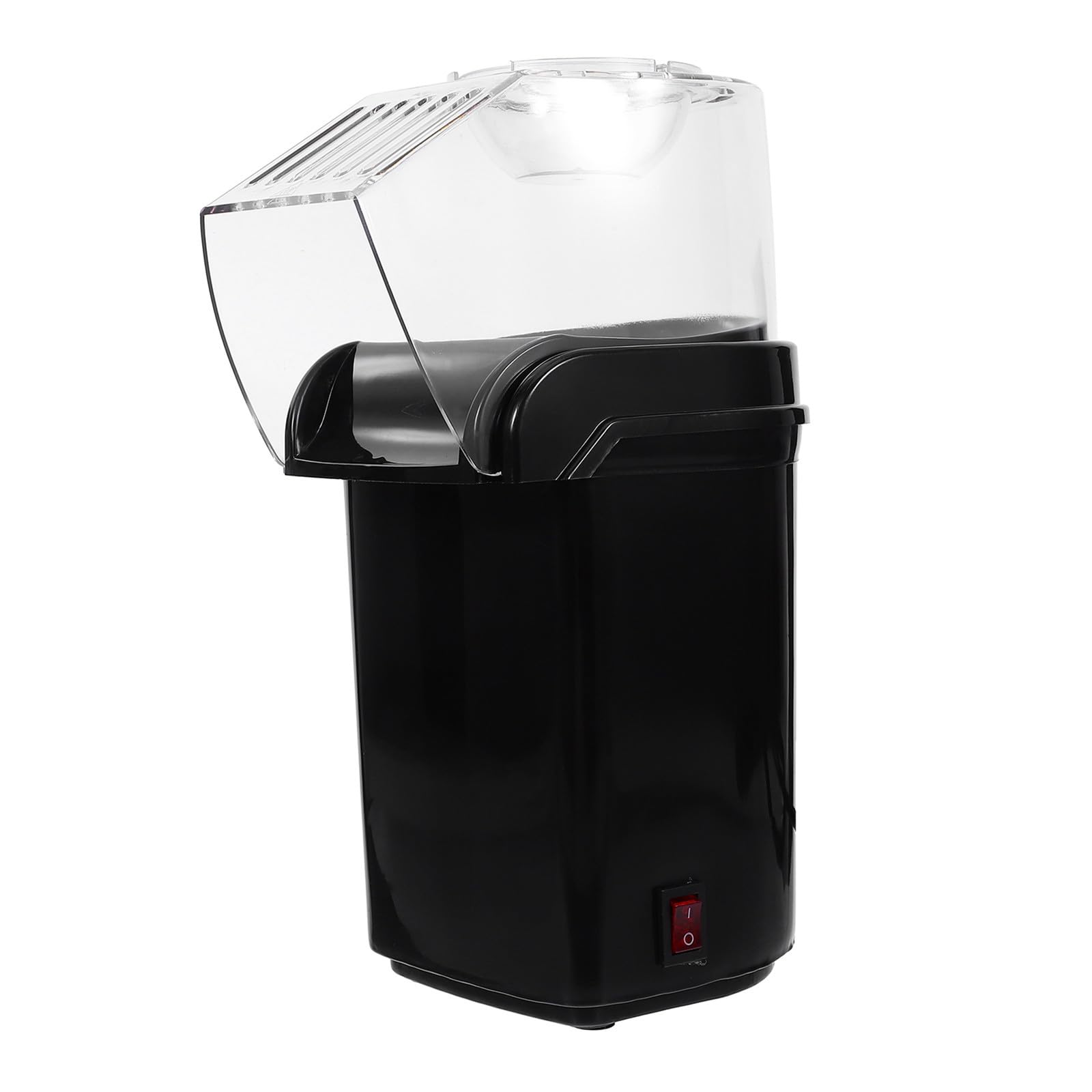 Uonlytech Máquina para Hacer Palomitas de Maíz con Taza Medidora, Mini Máquina de Palomitas de Maíz, Negra, Pp, Calentamiento por Aire Caliente, Portátil, para Cocina Llevar