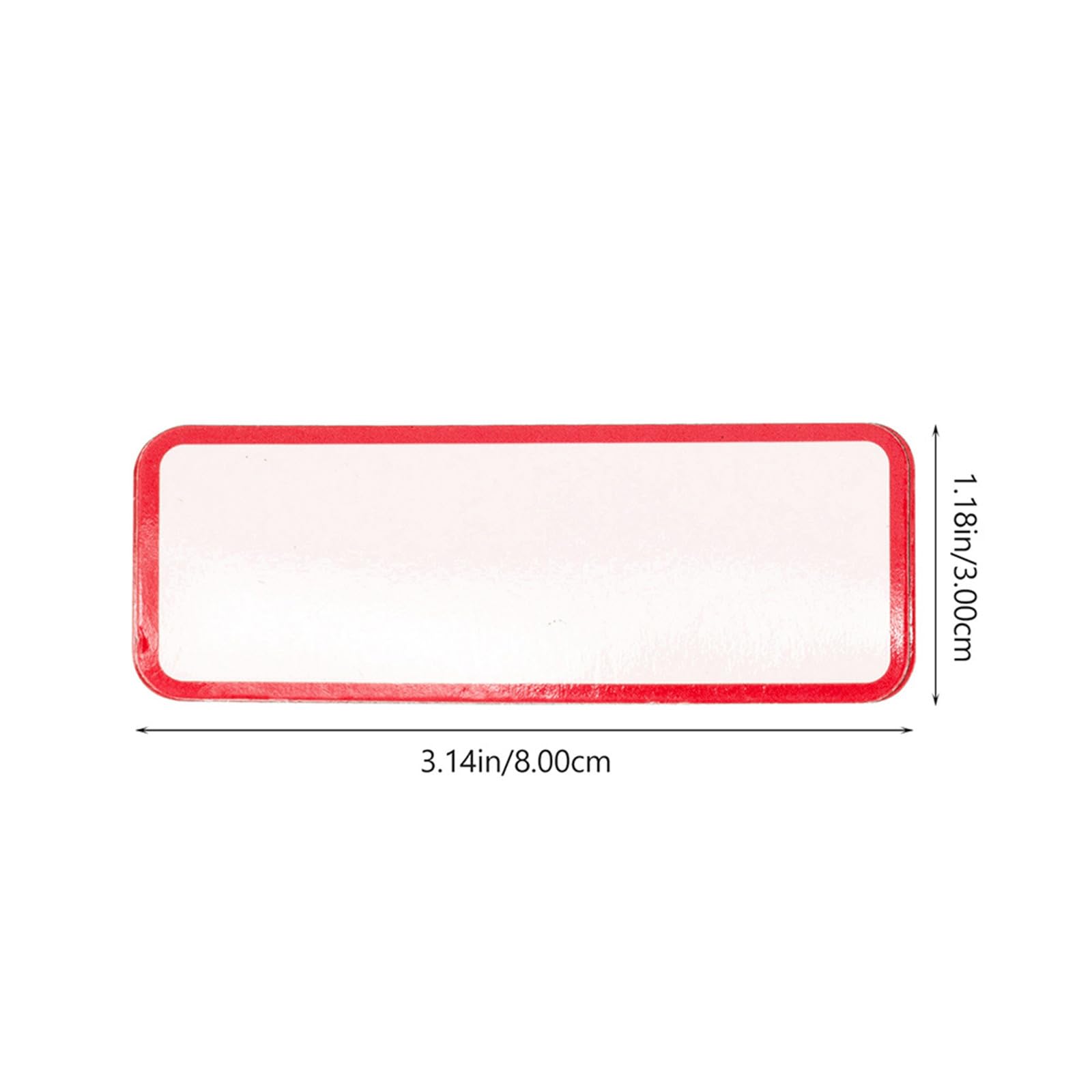 120 etichette magnetiche con : adesivi riutilizzabili con vuoto per lavagna bianca - 3,2x1,2" Etichette cancellabili a secco magnetiche per casa, ufficio, scuola, frigorifero, armadietto,