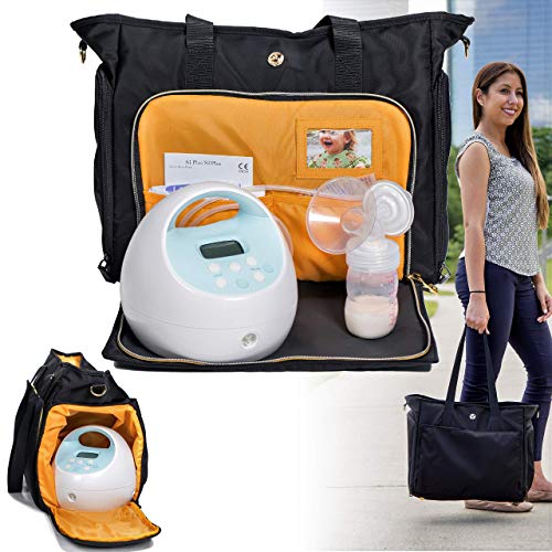 Zohzo Lauren Breast Pump Bag - Portable Tote Bag Great for Travel or