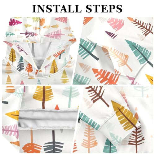 Kids Hoodies Sweaters Christmas Xmas Trees Hooded Sweatshirts with Big Pockets for Boys Girls B04002923