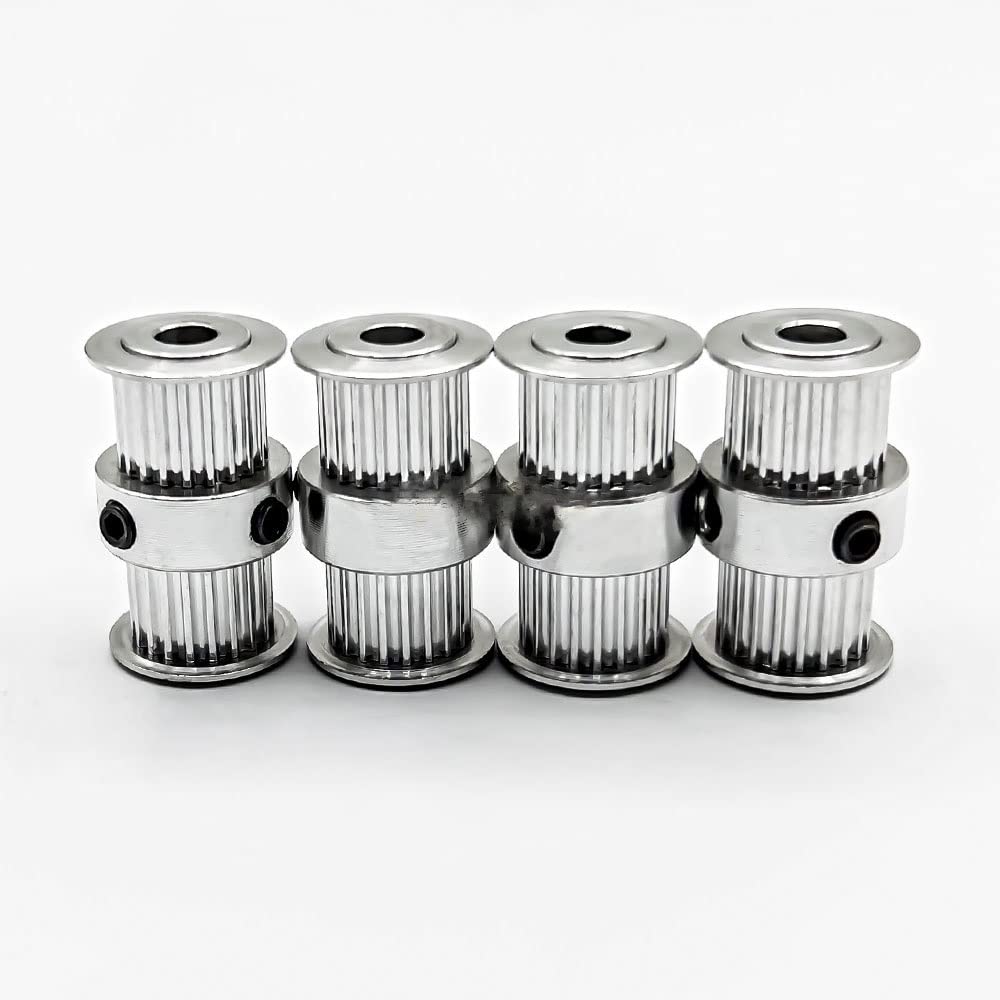 GT2 20 Zähne Zahnriemenscheibe Bohrung 5/6/6,35/8 mm Riemenbreite 9 mm 2GT Doppelkopf Typ 20T Spannrad Synchron Ultimater2(6.35mm,10pcs9mm)