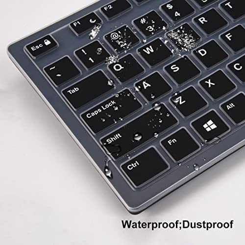 Keyboard Cover Compatible With Amazon Basics Low-Profile Wired Usb Keyboard Us Layout Qwerty,Dustproof Keyboard Protective Skin,Black #TOP5