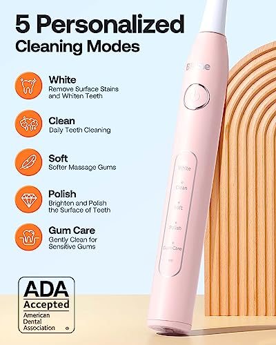 59% Off Bitvae Ultrasonic Electric Toothbrush with 8 Brush Heads