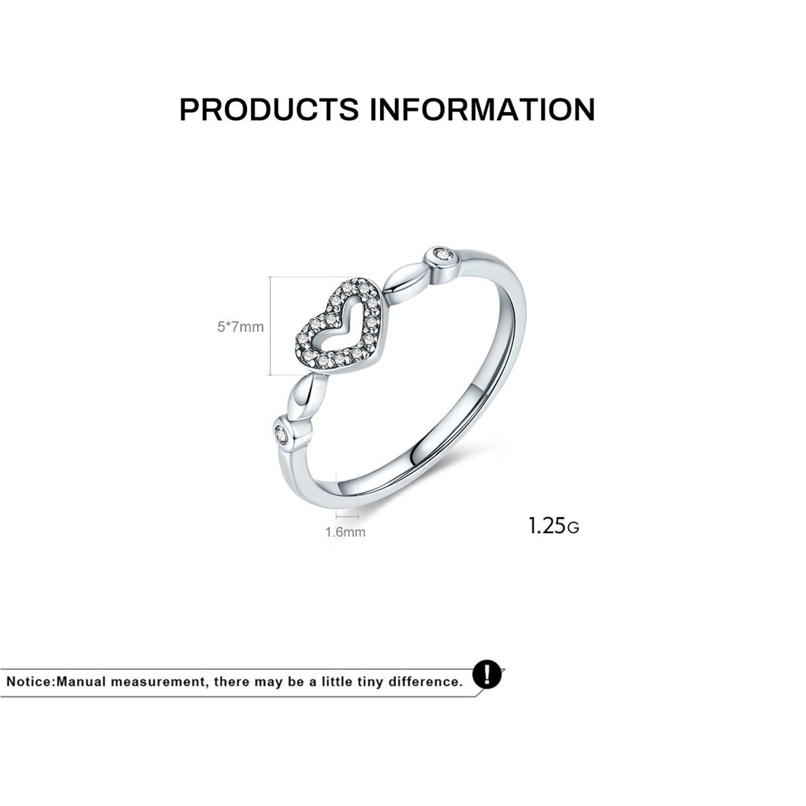 Anillos de boda para mujer con corazón de oro blanco de 9 K/14 K, anillos de boda, moissanita, oro auténtico, anillo de boda para mujeres